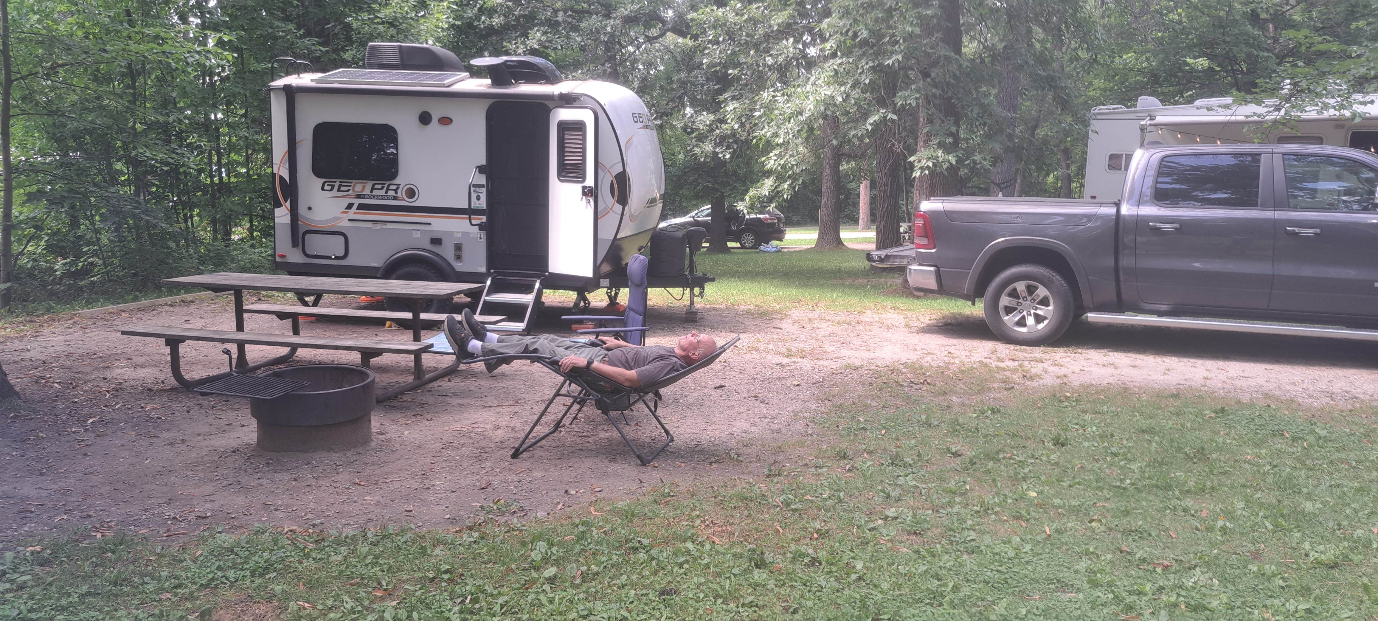 Cynthia K.'s photo of rv camping at Bear Paw Campground — Itasca State Park near Midway, MN