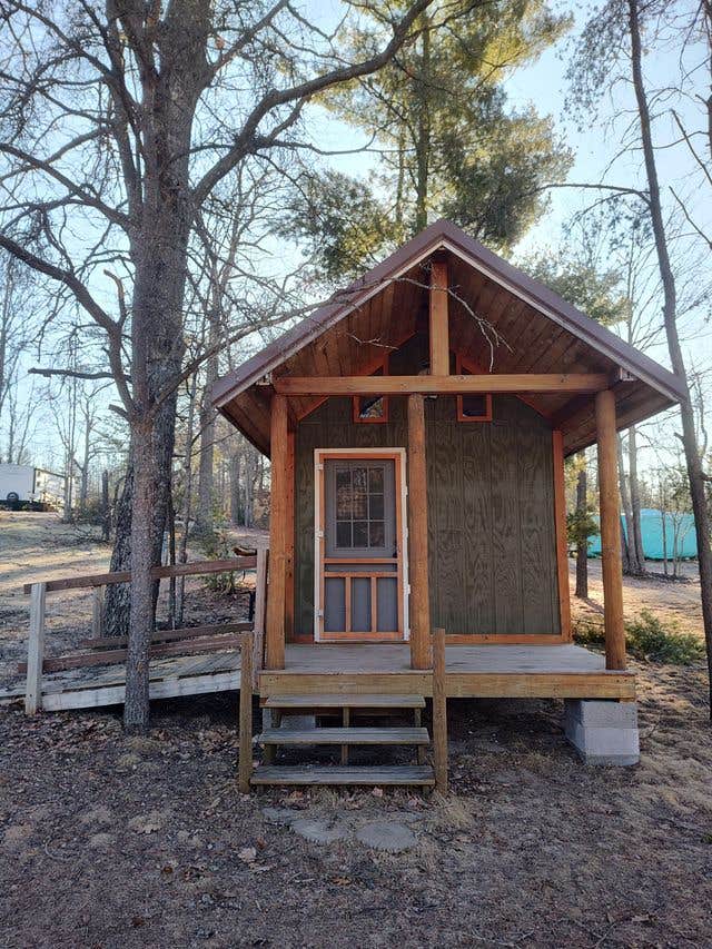 Colleen F.'s photo of a cabin at Elkwood Campground near Gaylord, MI