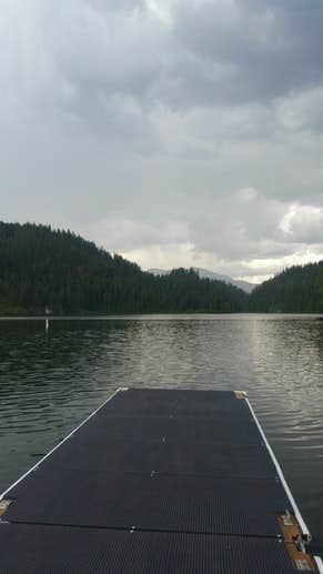 On the dock