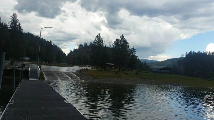 Dock and boat launch area