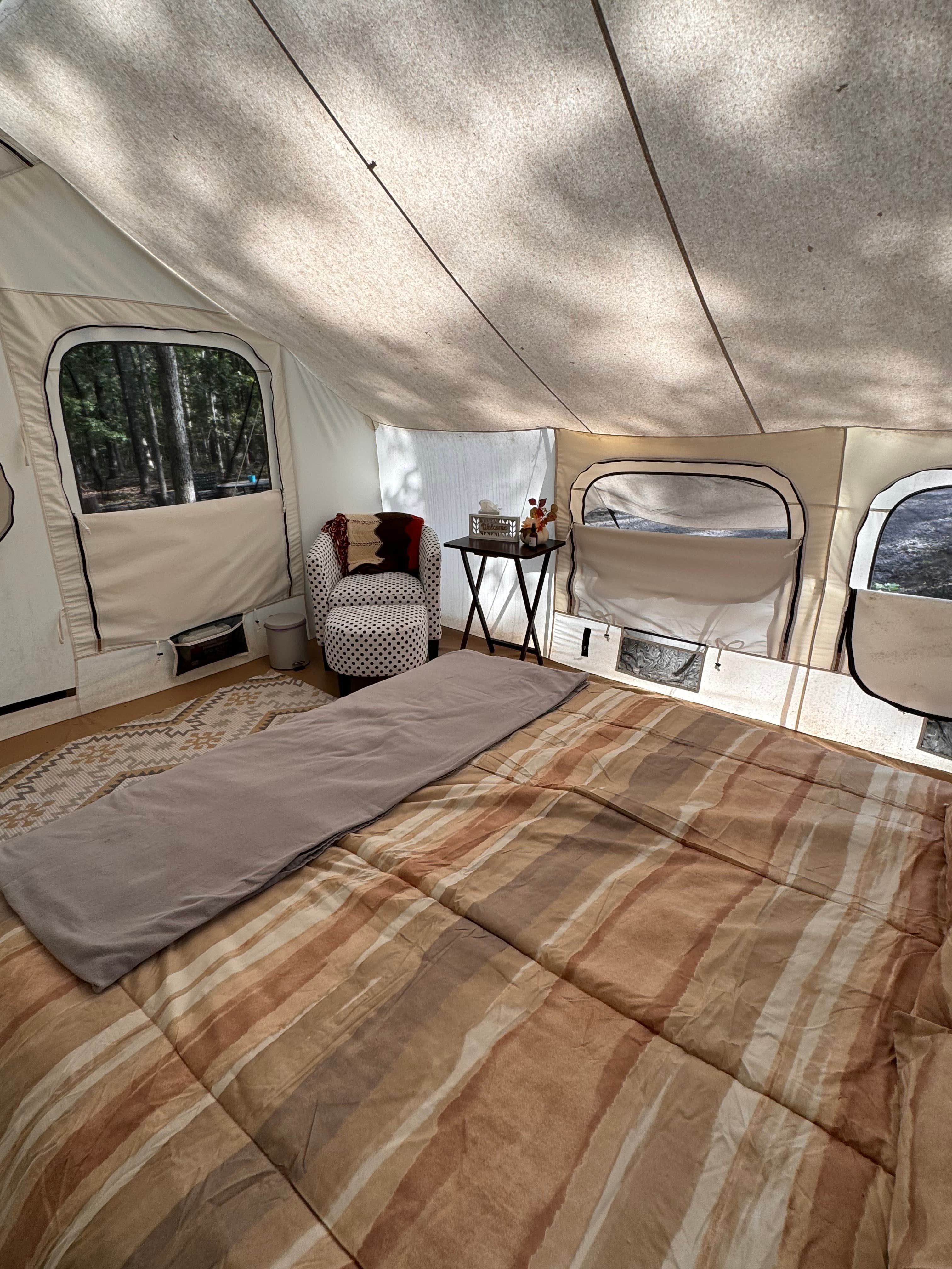 Lora G.'s photo of glamping accommodations at Kahu Farm’s Ravine Lookout near Dickson, TN