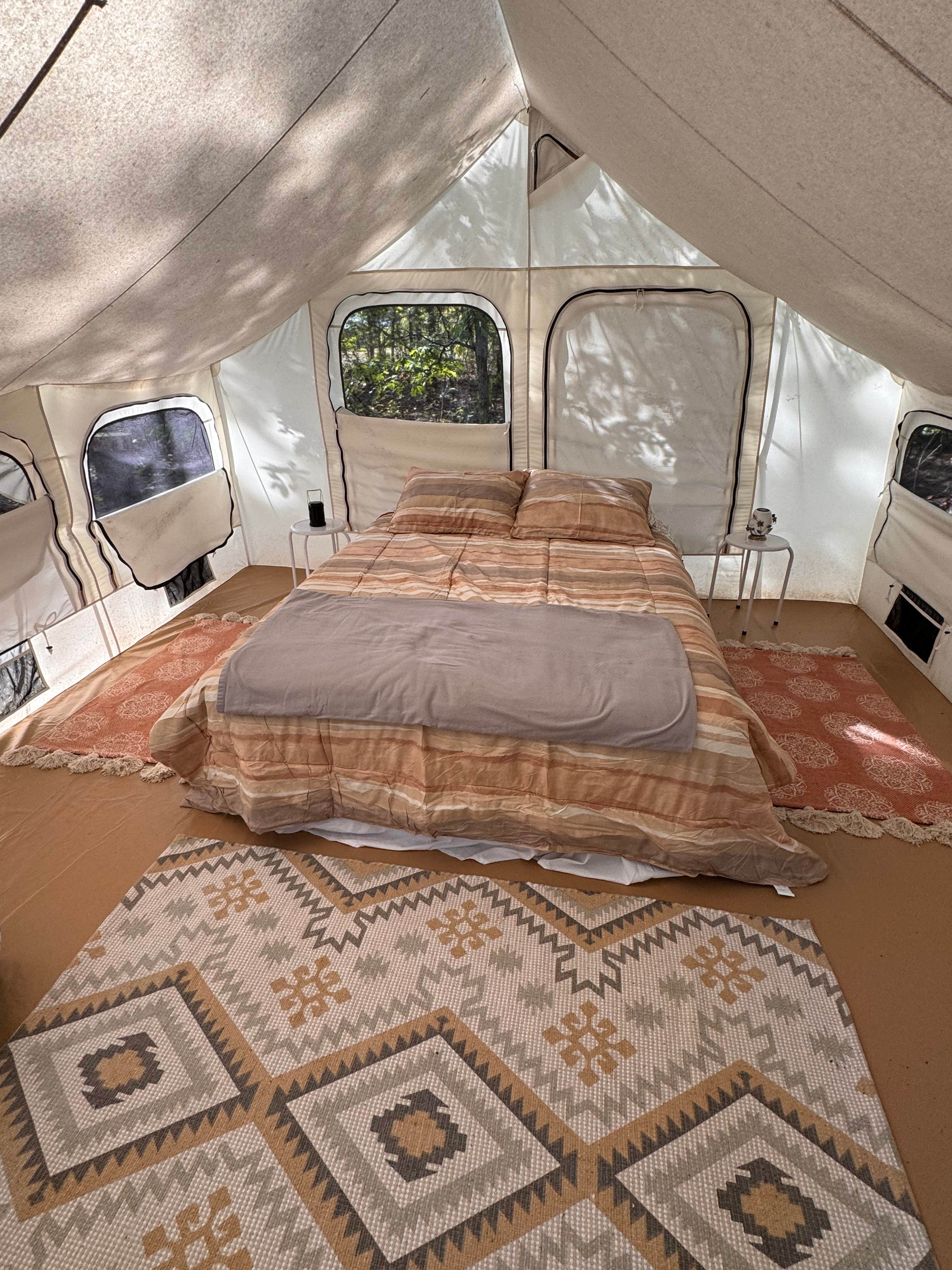 Lora G.'s photo of glamping accommodations at Kahu Farm’s Ravine Lookout near Rogersville, AL