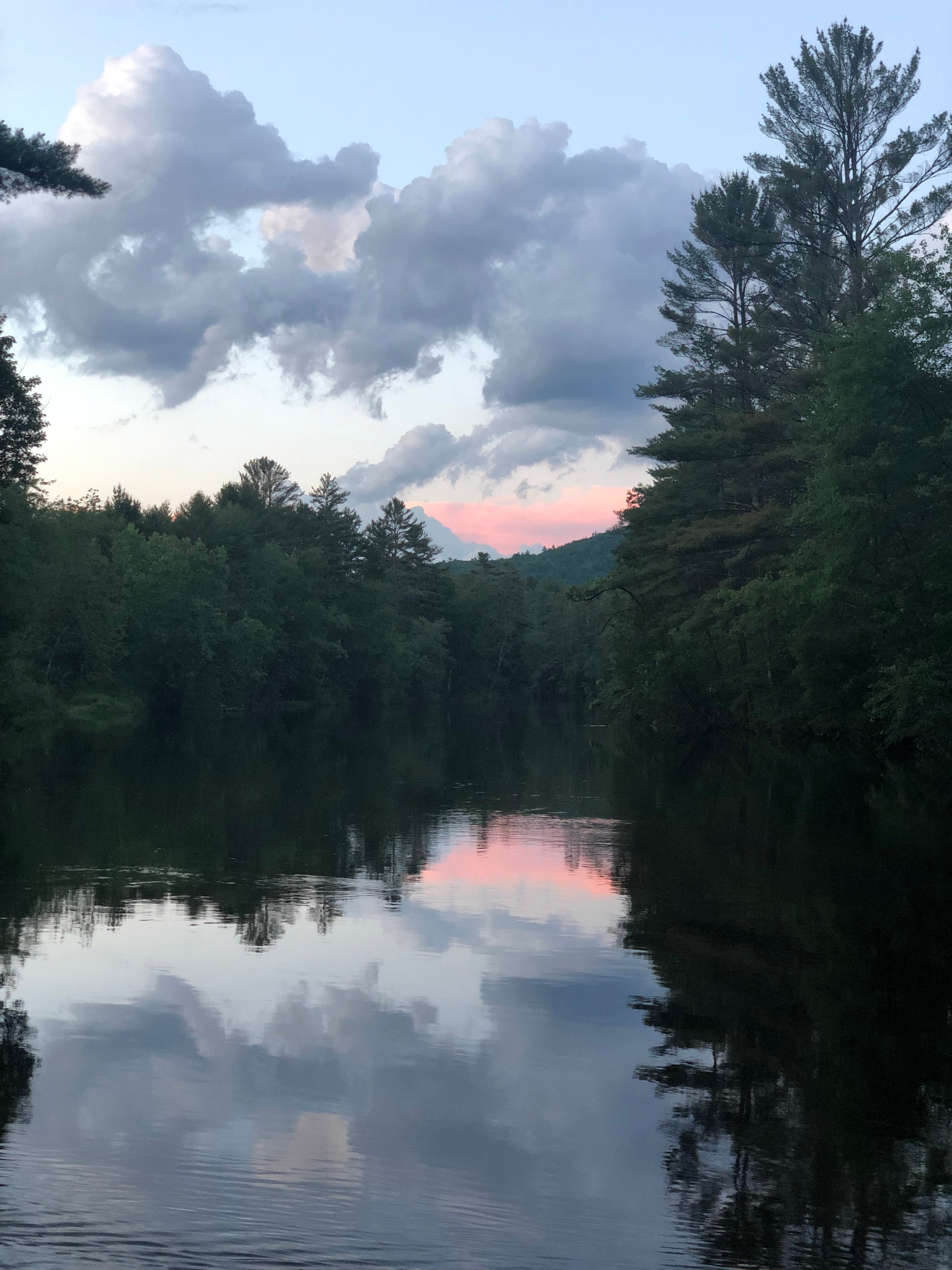 Schroon river view at our canoe launch