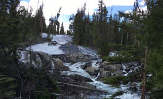 Camping near Lily Lake: Crazy Creek, Cooke City, Wyoming
