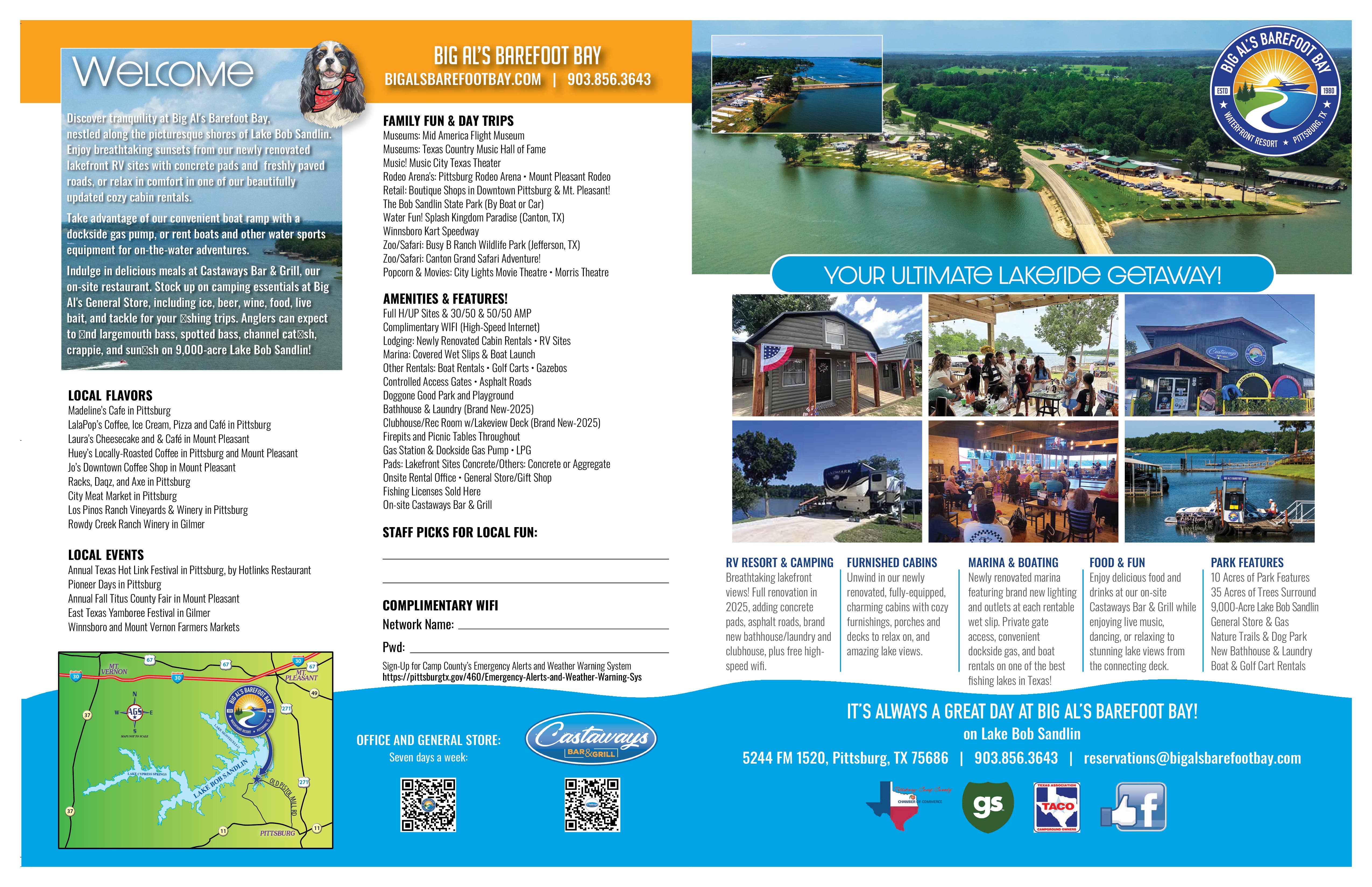 Corey's photo of camping with pets at Big Al's Barefoot Bay near Mount Vernon, TX