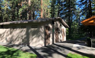 Corinna B.'s photo of glamping accommodations at Creekside Sisters City Park near Camp Sherman, OR
