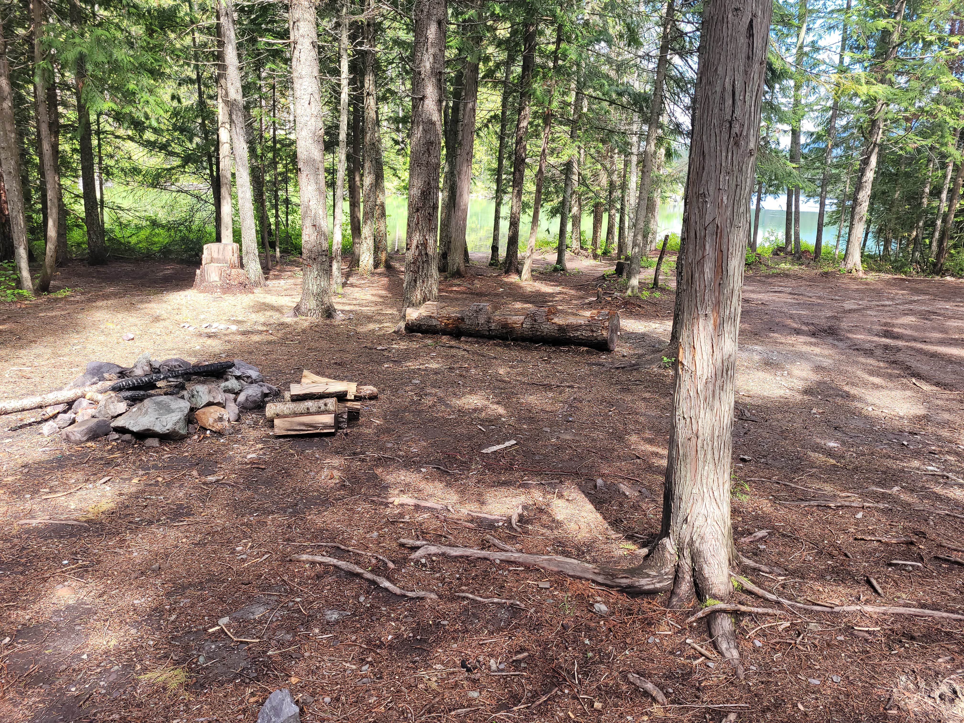 Camper-submitted photo at Bull Lake near Fortine, MT