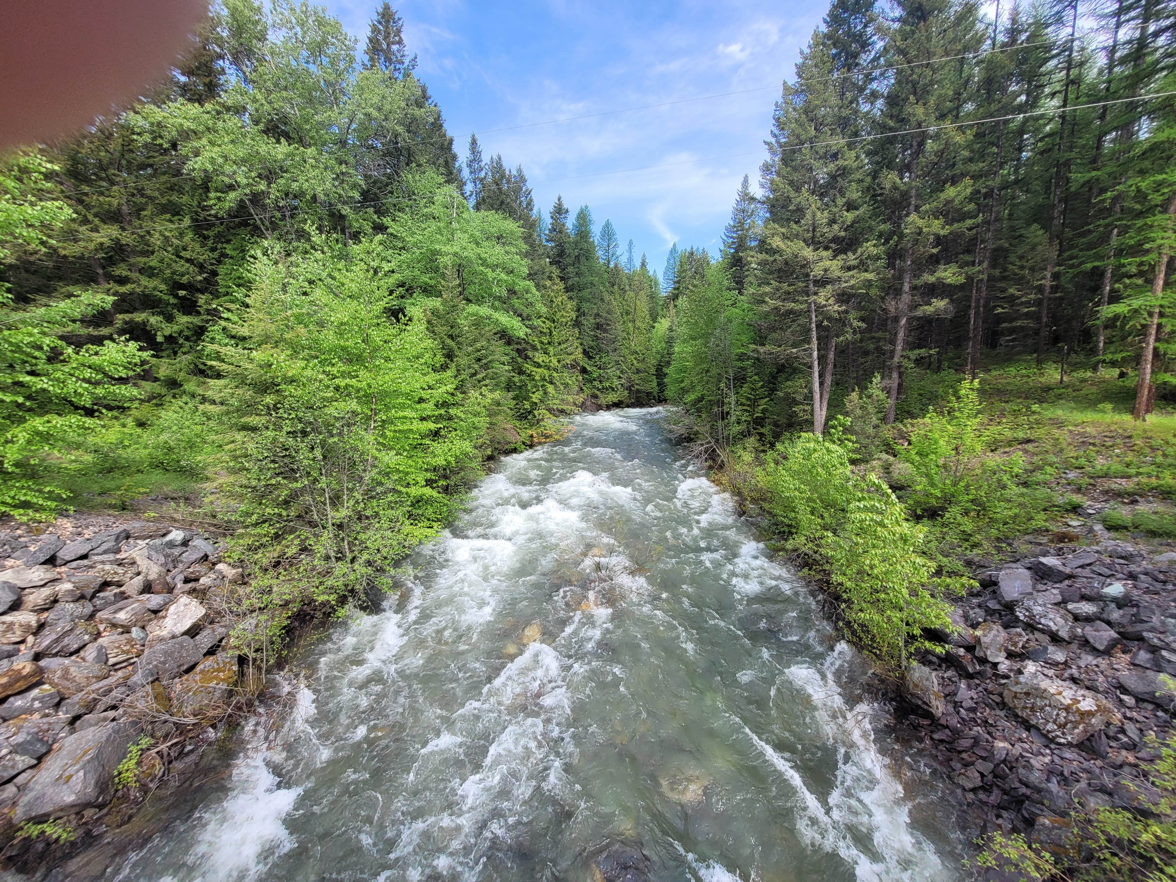 Camper-submitted photo at Bull Lake near Fortine, MT