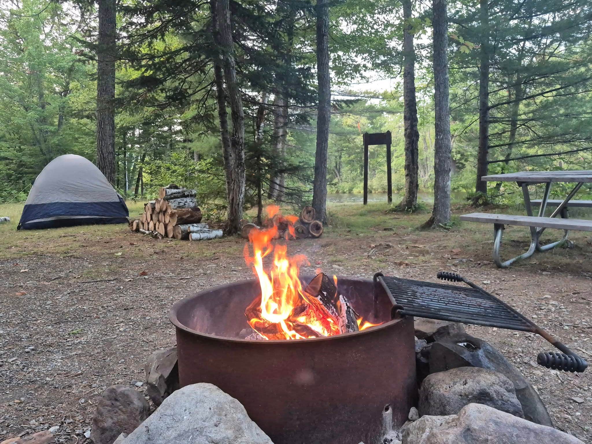 Camping near Stair Falls Campsite — Katahdin Woods And Waters National Monument: Upper East Branch Campsite — Katahdin Woods And Waters National Monument, Stacyville, Maine
