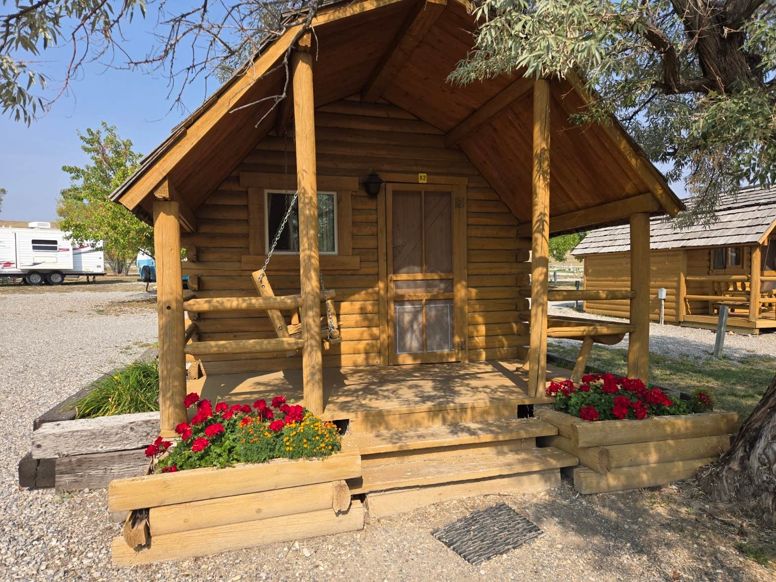 The Dyrt's photo of a cabin at Choteau Mountain View RV Campground near Cascade, MT