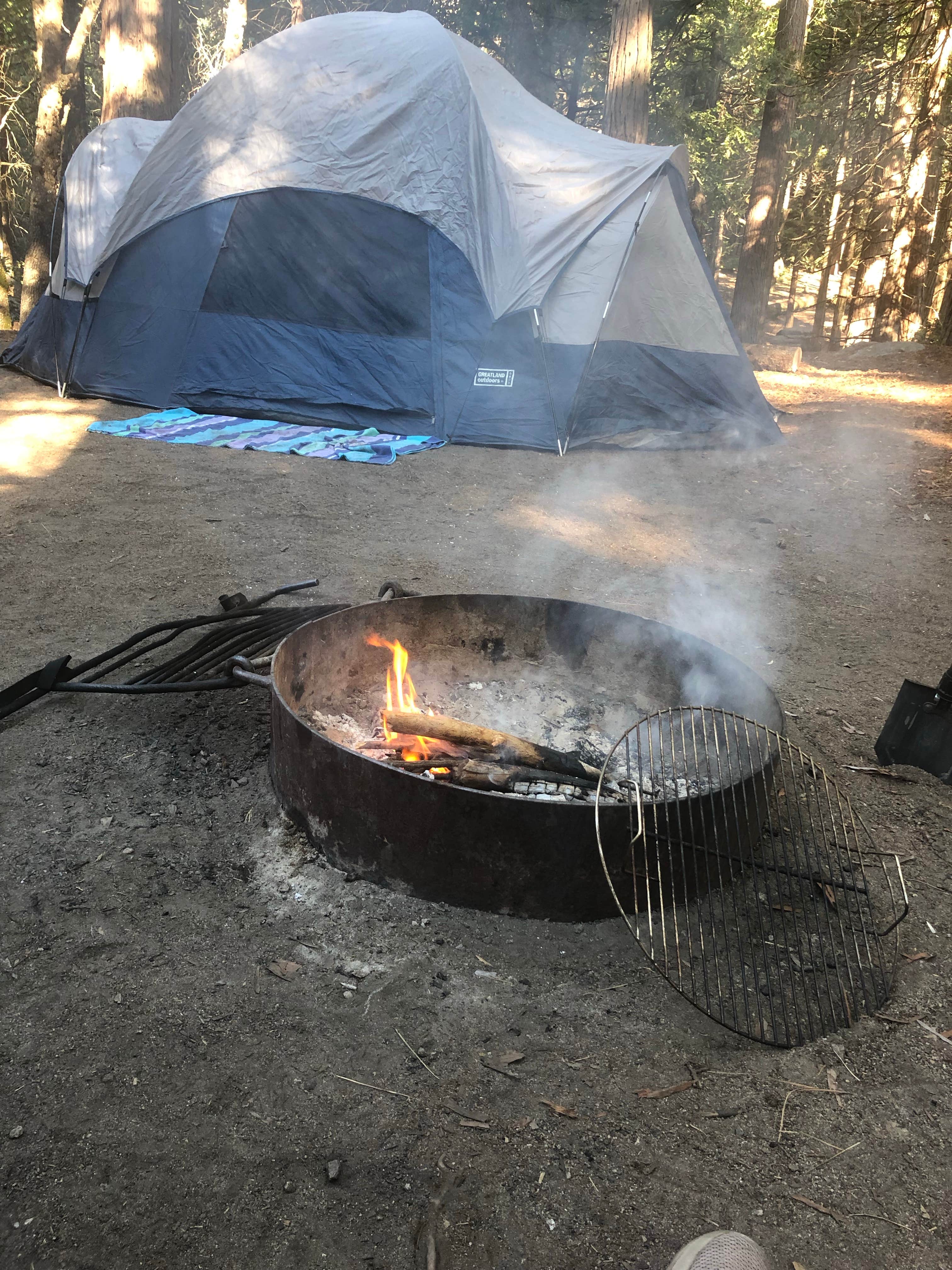 Vicky  D.'s photo of tent camping at Belknap near Pixley, CA