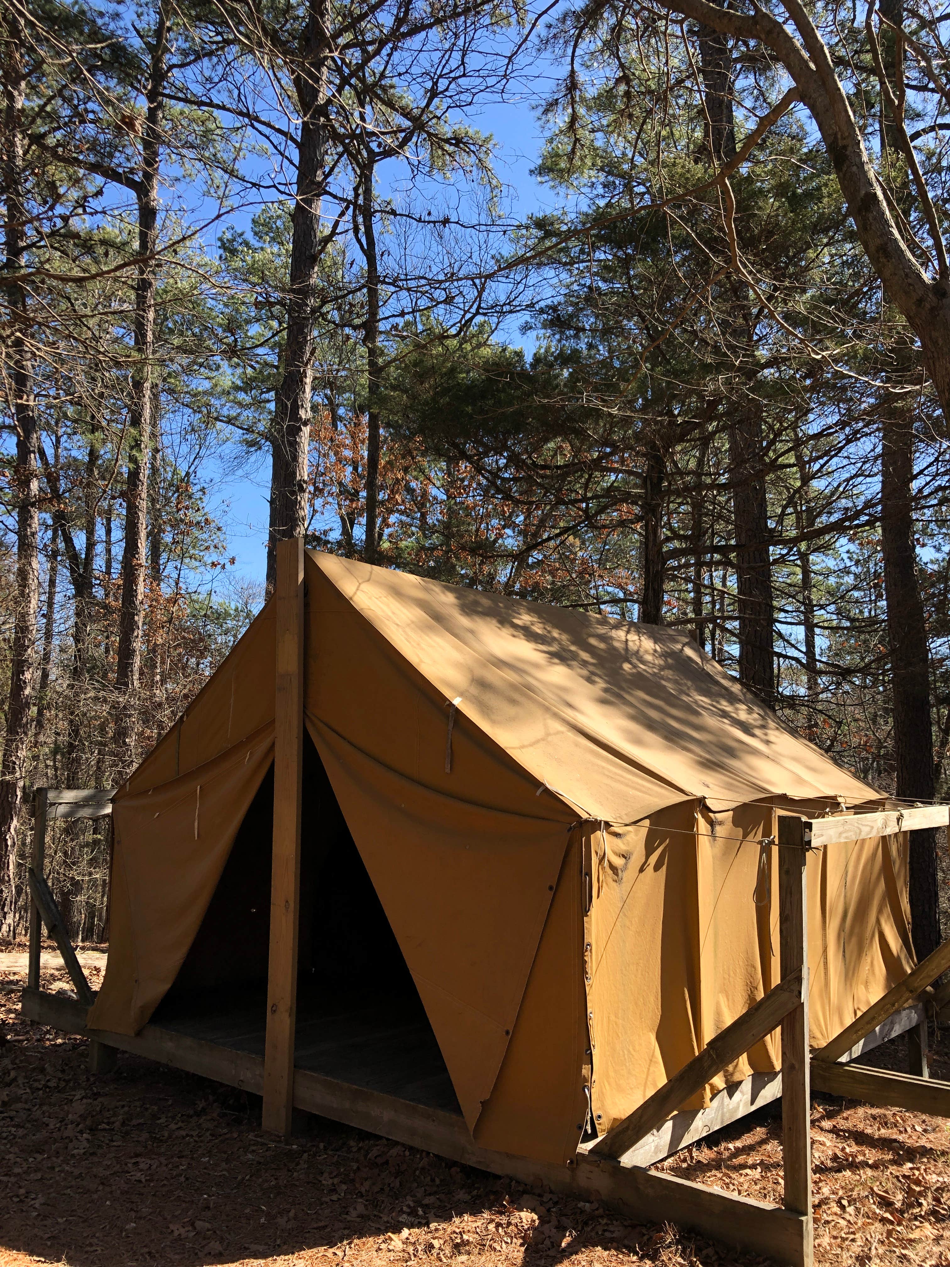 Ozark N.'s photo of tent camping at Ozark Natural Science Center near Branson, MO