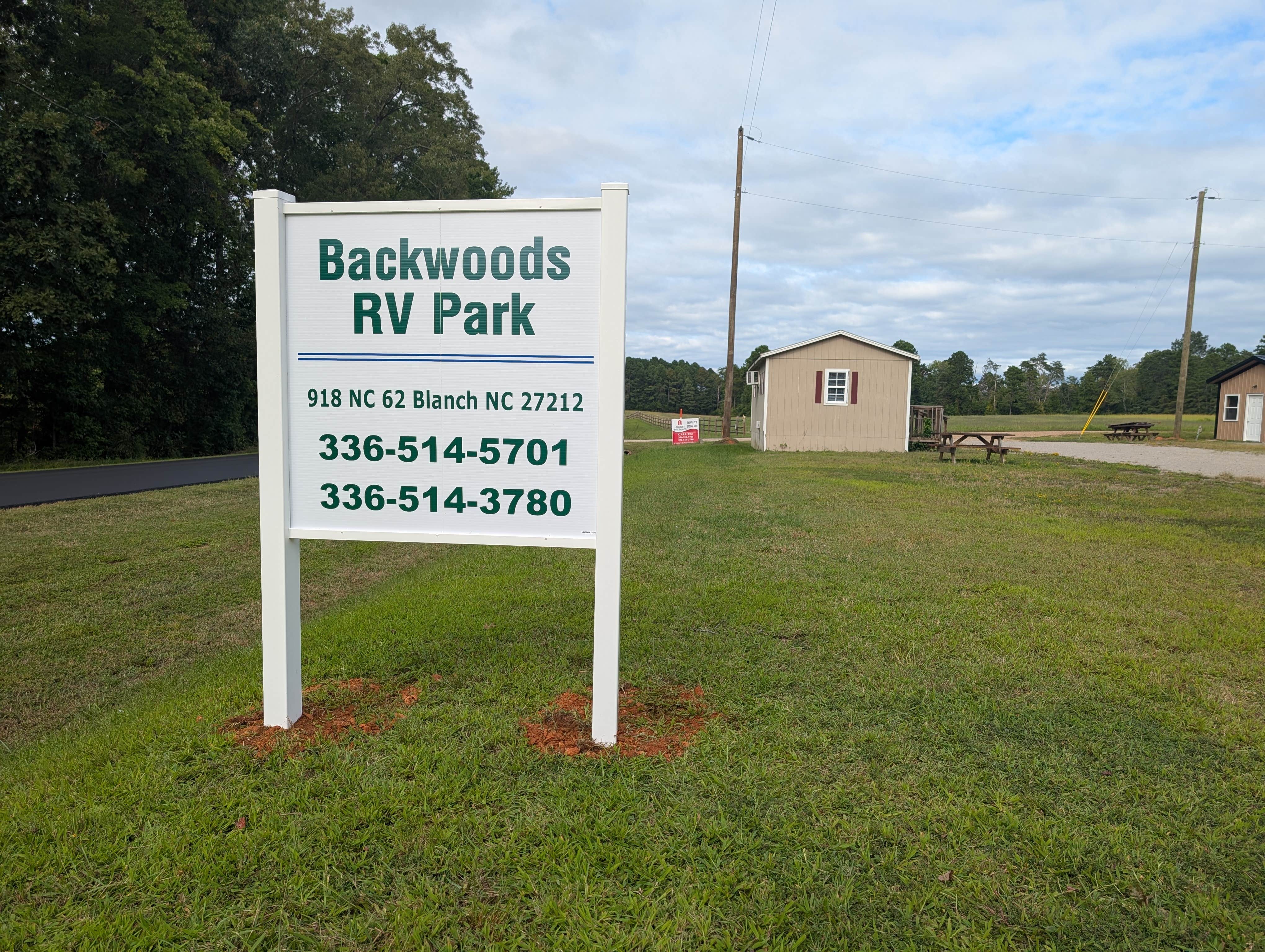 Camper-submitted photo at Backwoods RV Park near Rougemont, NC
