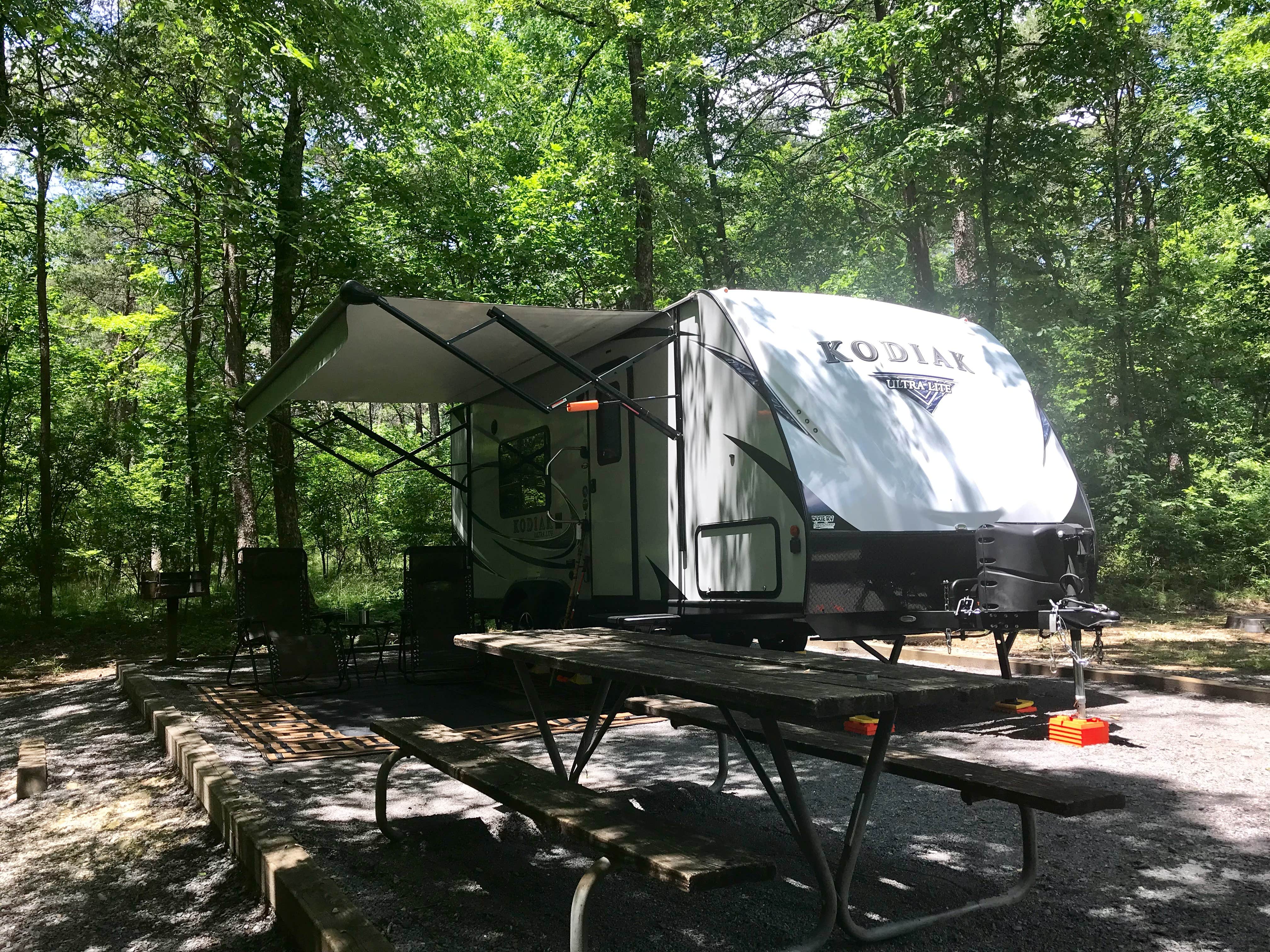 Tony C.'s photo of tent camping at DeSoto State Park Campground near Cohutta, GA