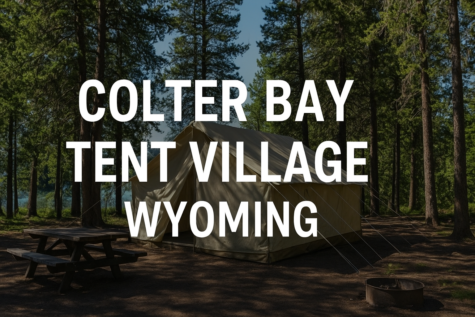 rai S.'s photo of tent camping at Colter Bay Tent Village at Colter Bay Village — Grand Teton National Park near Grand Teton National Park