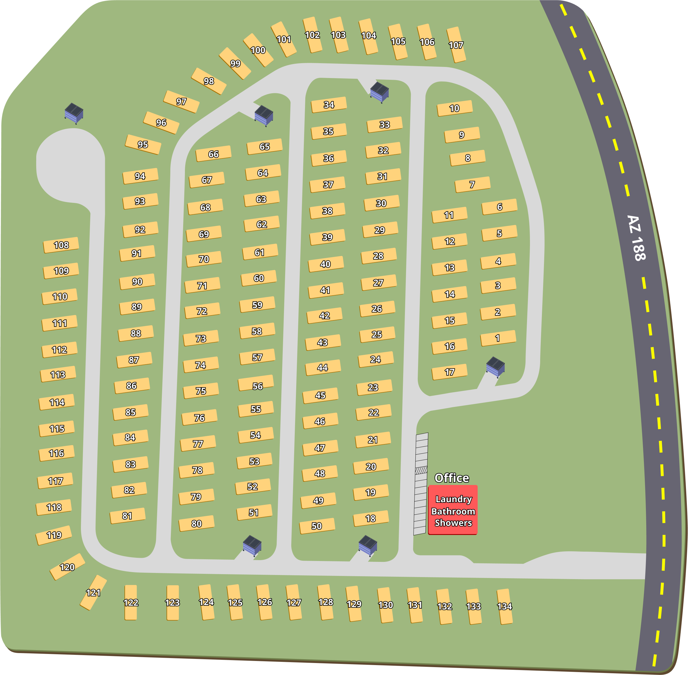 Camping near Tonto Treasure: Roosevelt Lake Cottages RV, Tonto Basin, Arizona