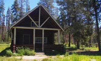 Camping near Pen Basin: Stolle Meadows Cabin, Cascade, Idaho