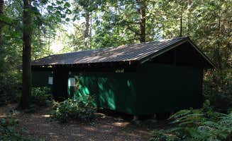Ginger S.'s photo of a cabin at Panhandle Lake Camp near Quinault, WA