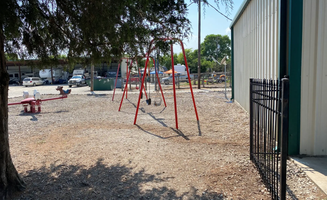 SUNNY R.'s photo of camping with pets at OLD ROOSTER CREEK RV PARK near Wilmer, TX