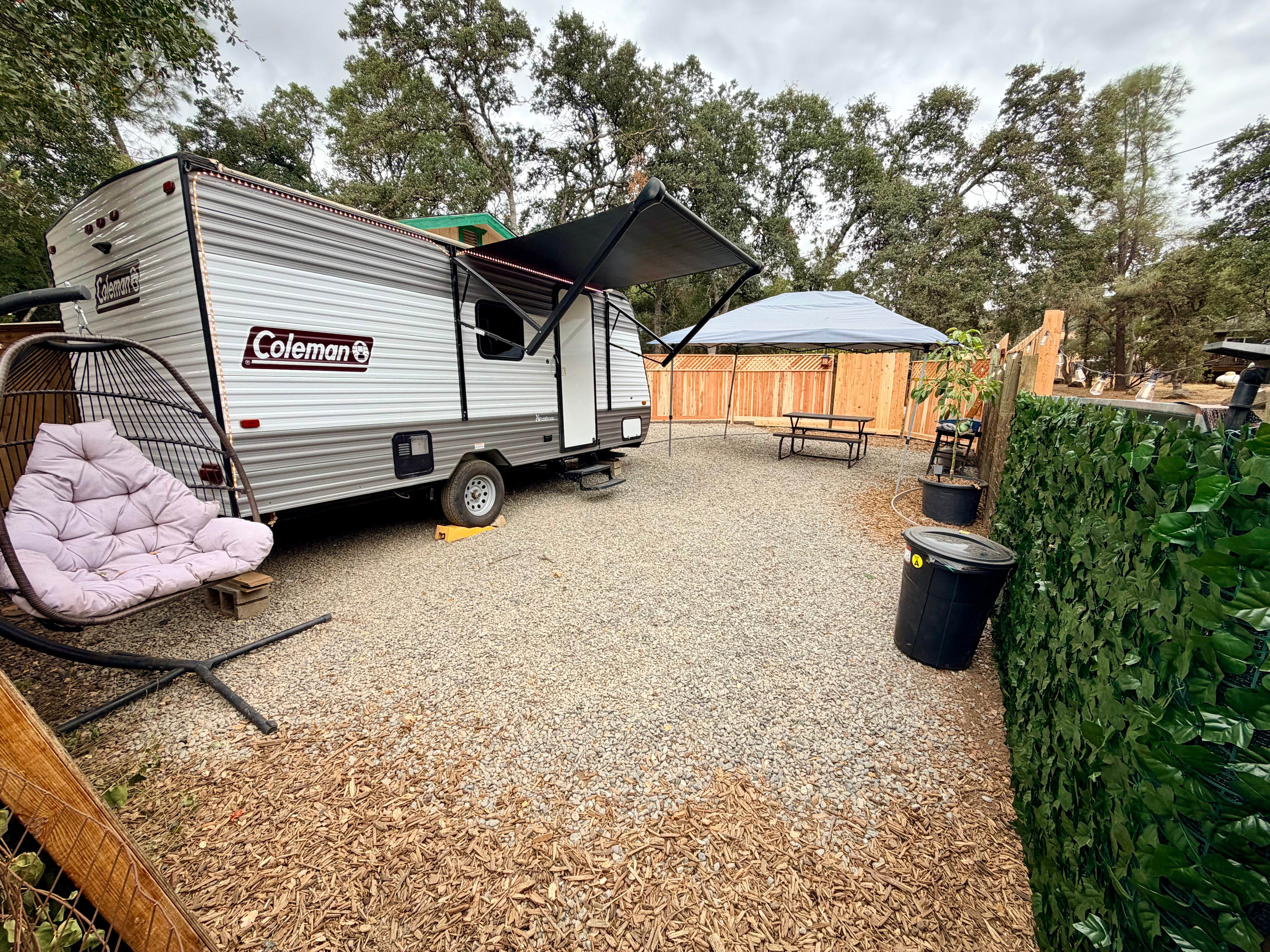 Camper-submitted photo at Cozy RV Farm Stay • WiFi + Coffee • Fresh Eggs near Geyserville, CA