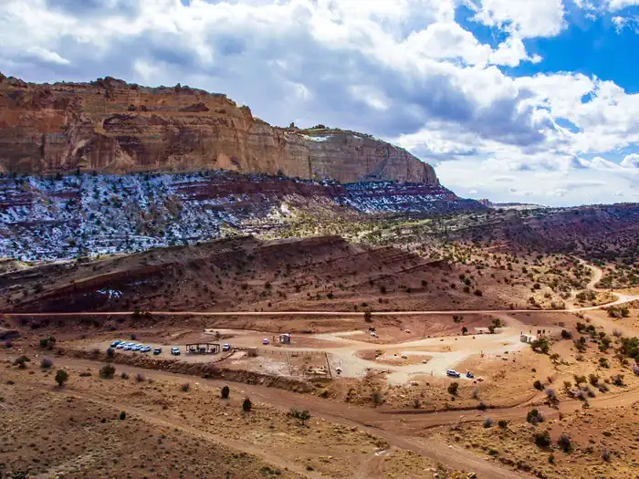 Camping near South Temple Wash Campground: Temple Mountain Townsite Campground, Hanksville, Utah