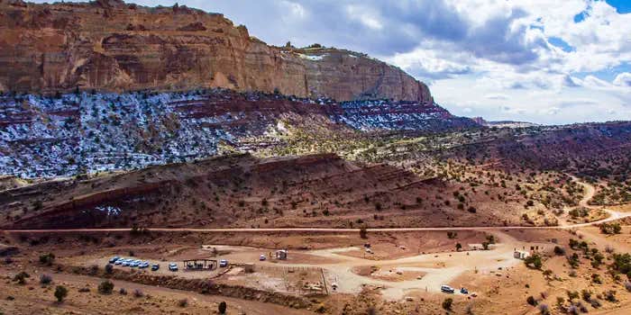 Camper submitted image from Temple Mountain Townsite Campground