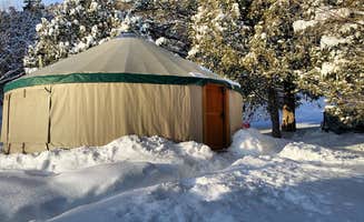 Steven E.'s photo of tent camping at Green Canyon Yurt near Smithfield, UT