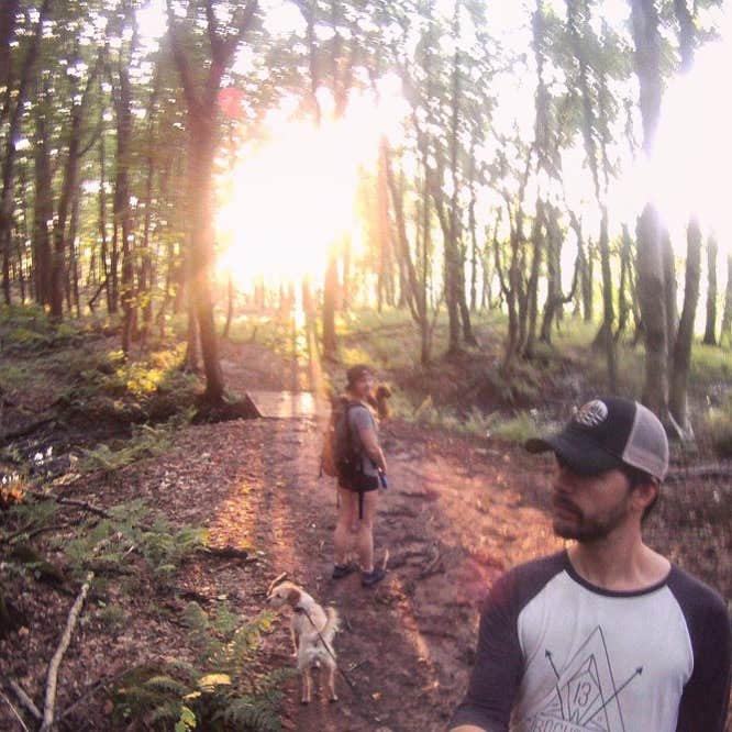 Kate K.'s photo of camping with pets at Union River Big Bear Campground near Ewen, MI