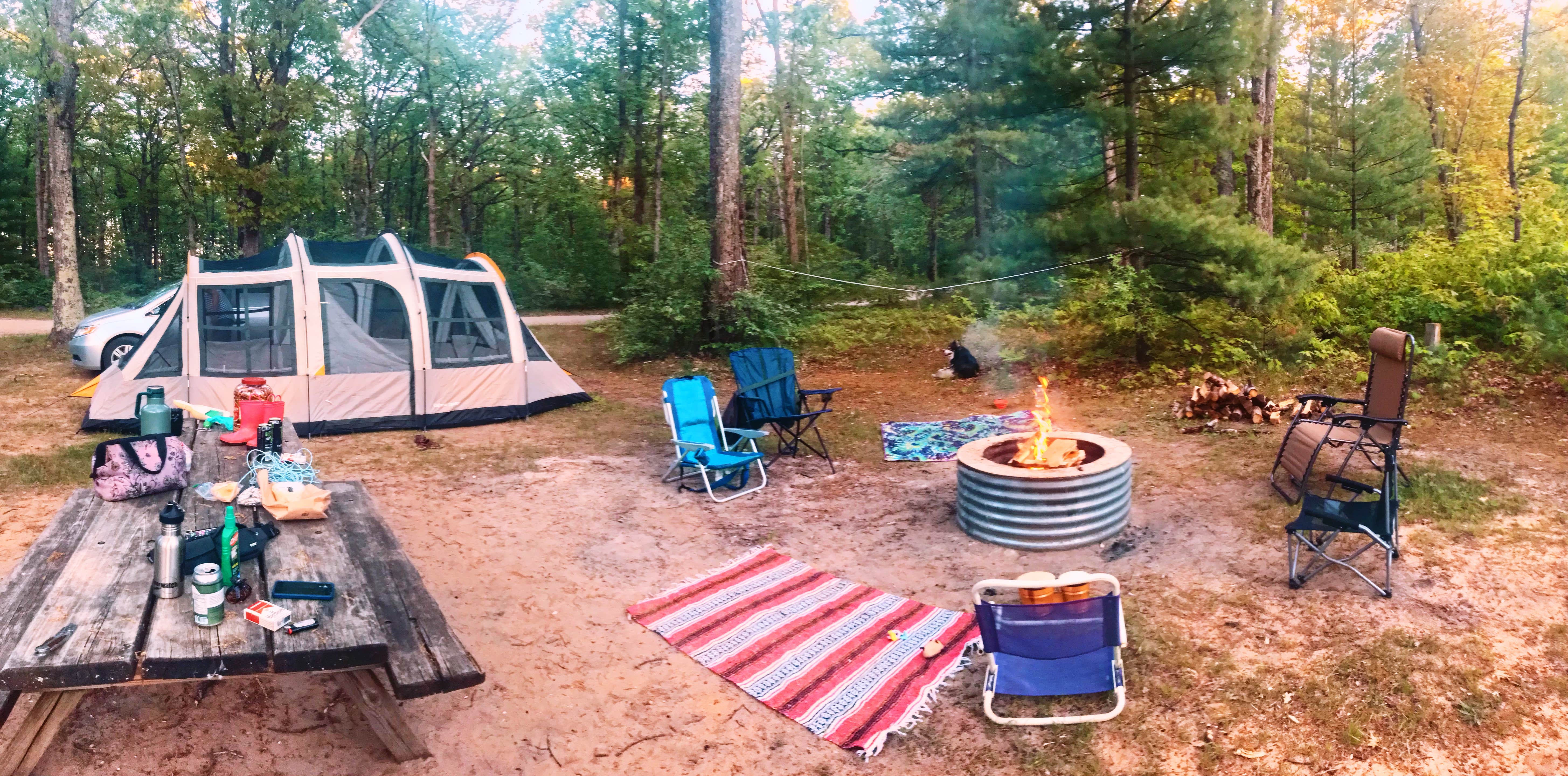 Camper-submitted photo at Lake Dubonnet Trail Camp near Lake Ann, MI