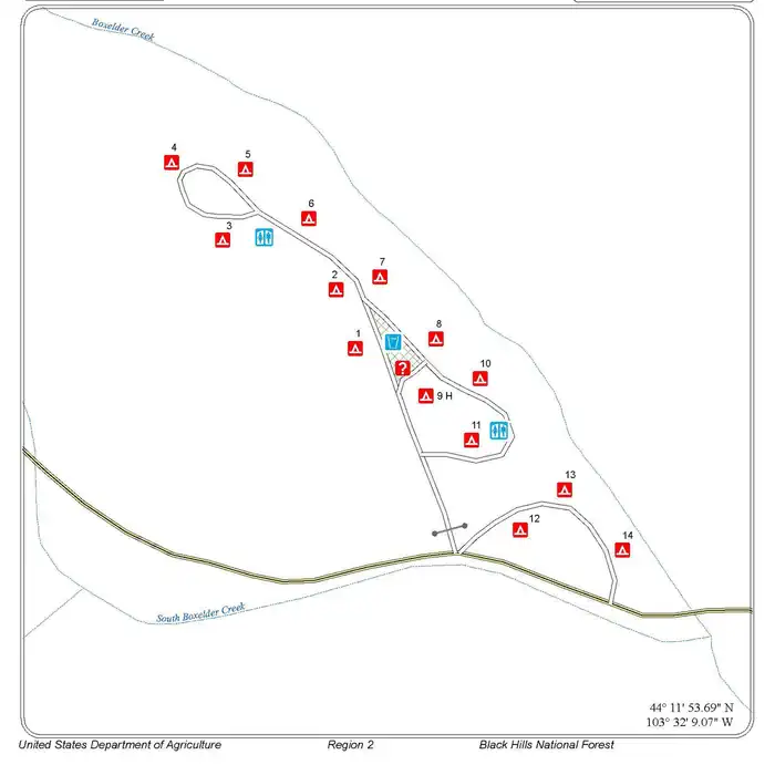 Camper-submitted photo at Boxelder Forks Campground — Black Hills National Forest near Blackhawk, SD