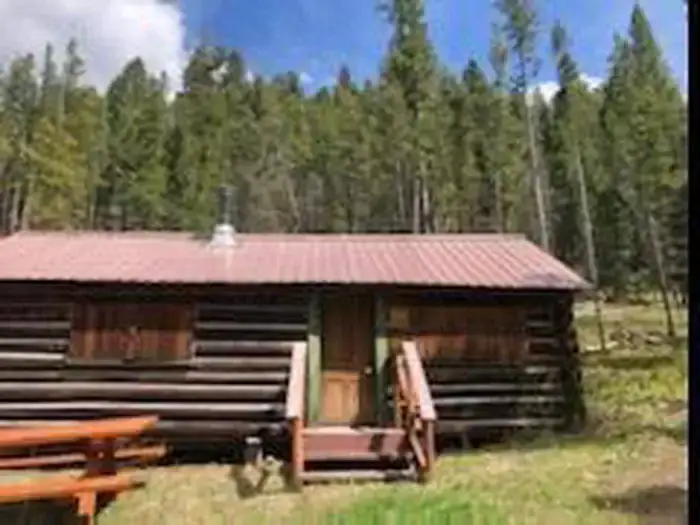 Camper-submitted photo at Nevada Creek Cabin — Helena Lewis And Clark National Forest near Canyon Creek, MT