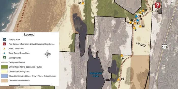 Camper submitted image from Hauser Sand Camping