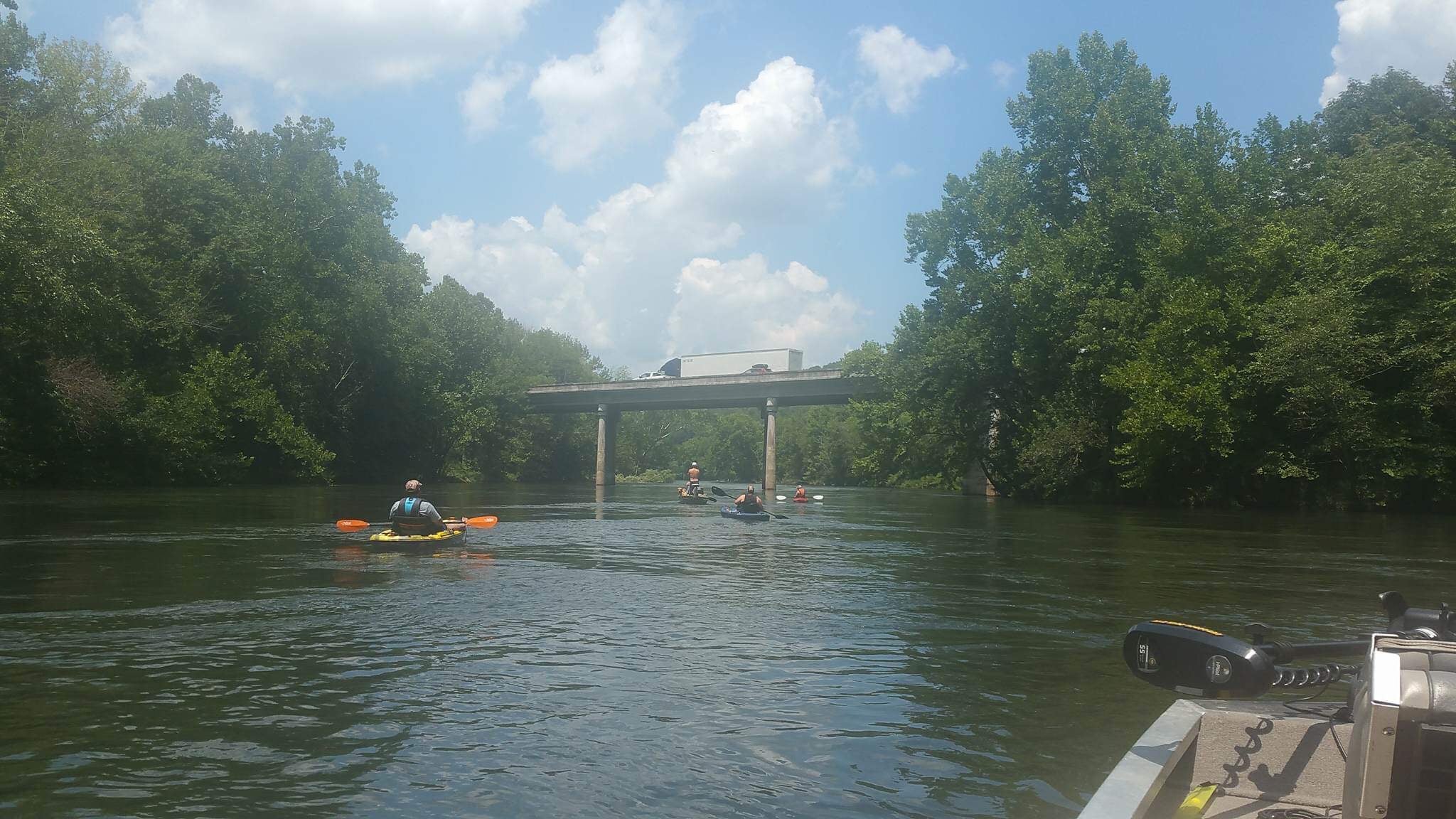 Kayaking the river