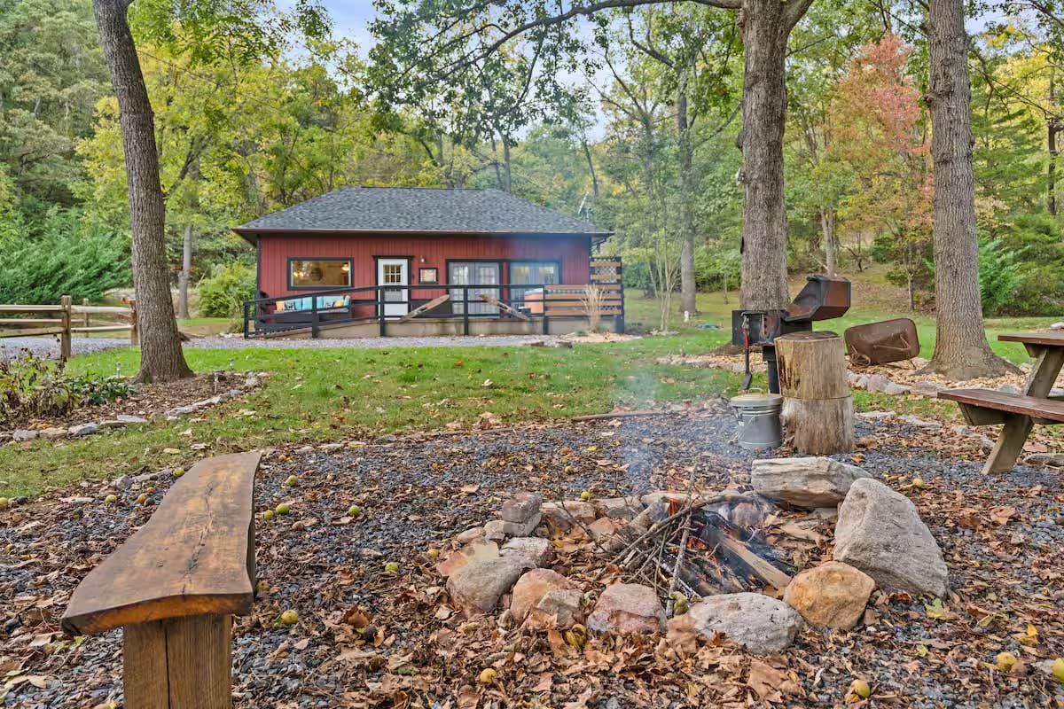 Nancy F.'s photo of a cabin at Fox Den at Shenandoah River near Flint Hill, VA