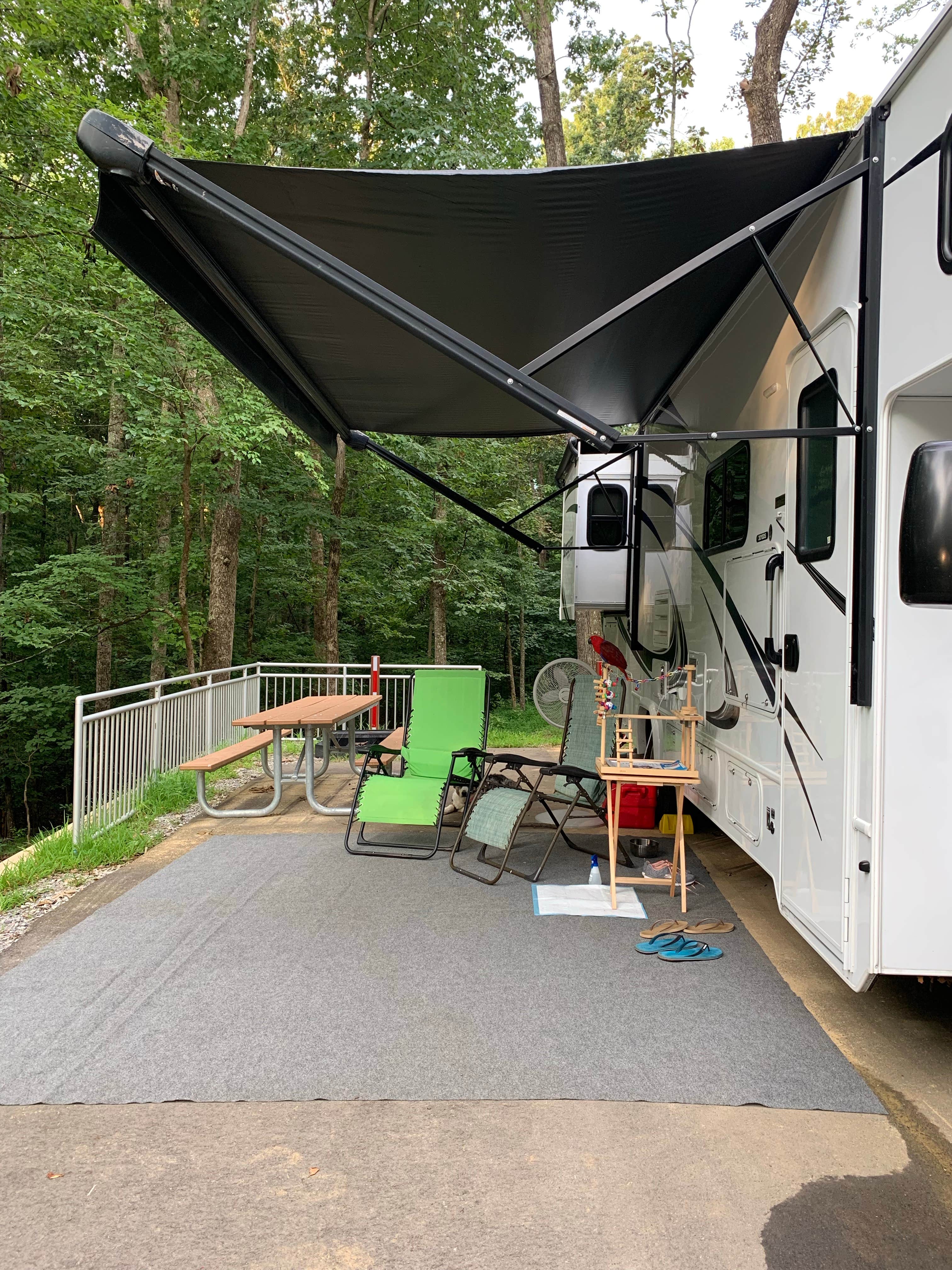 Nickie F.'s photo of rv camping at David Crockett State Park Campground near Summertown, TN