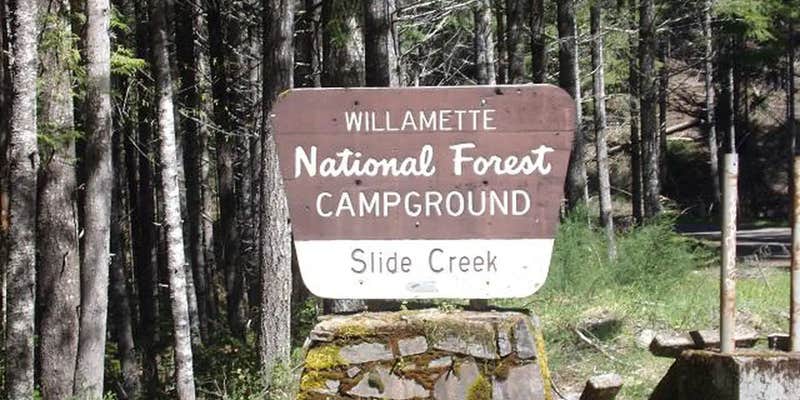 Camper submitted image from Willamette National Forest Slide Creek Campground