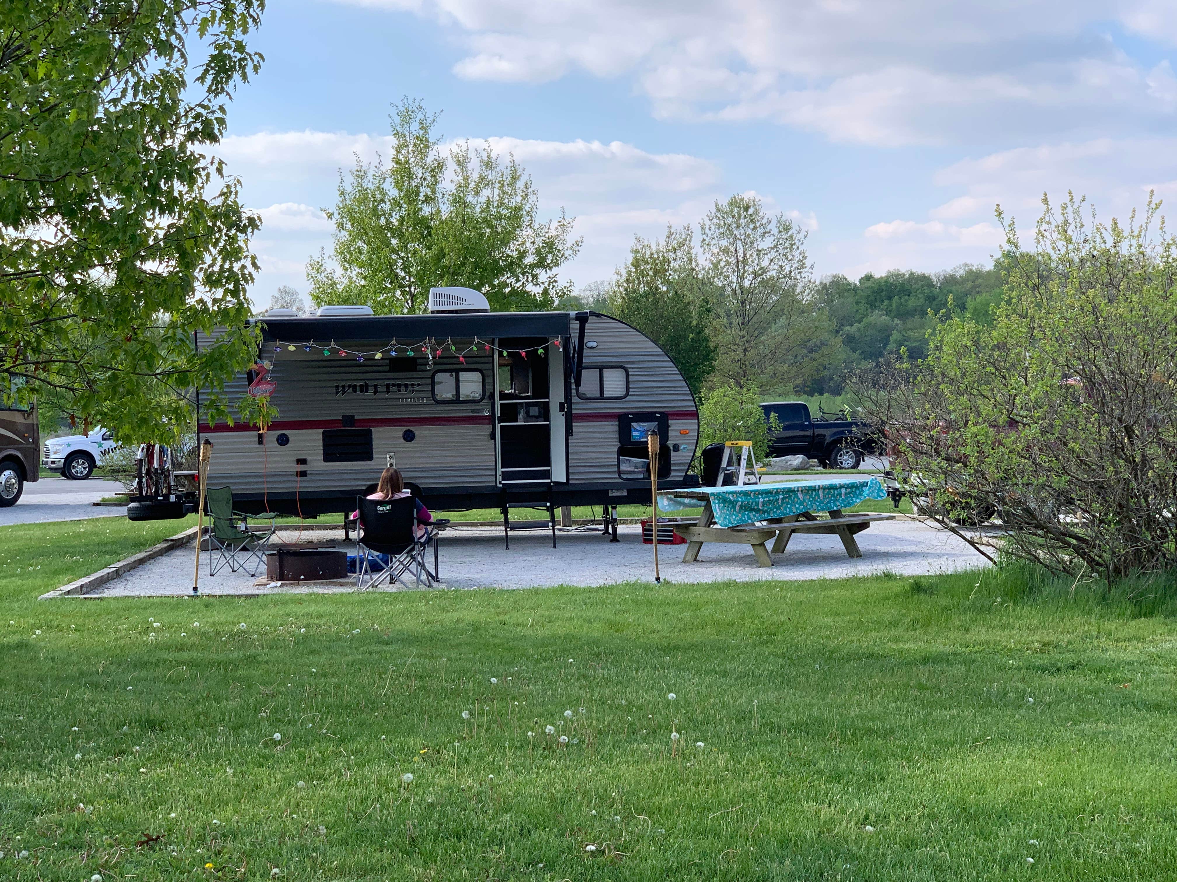 Logan E.'s photo of rv camping at Prophetstown State Park Campground near Royal Center, IN