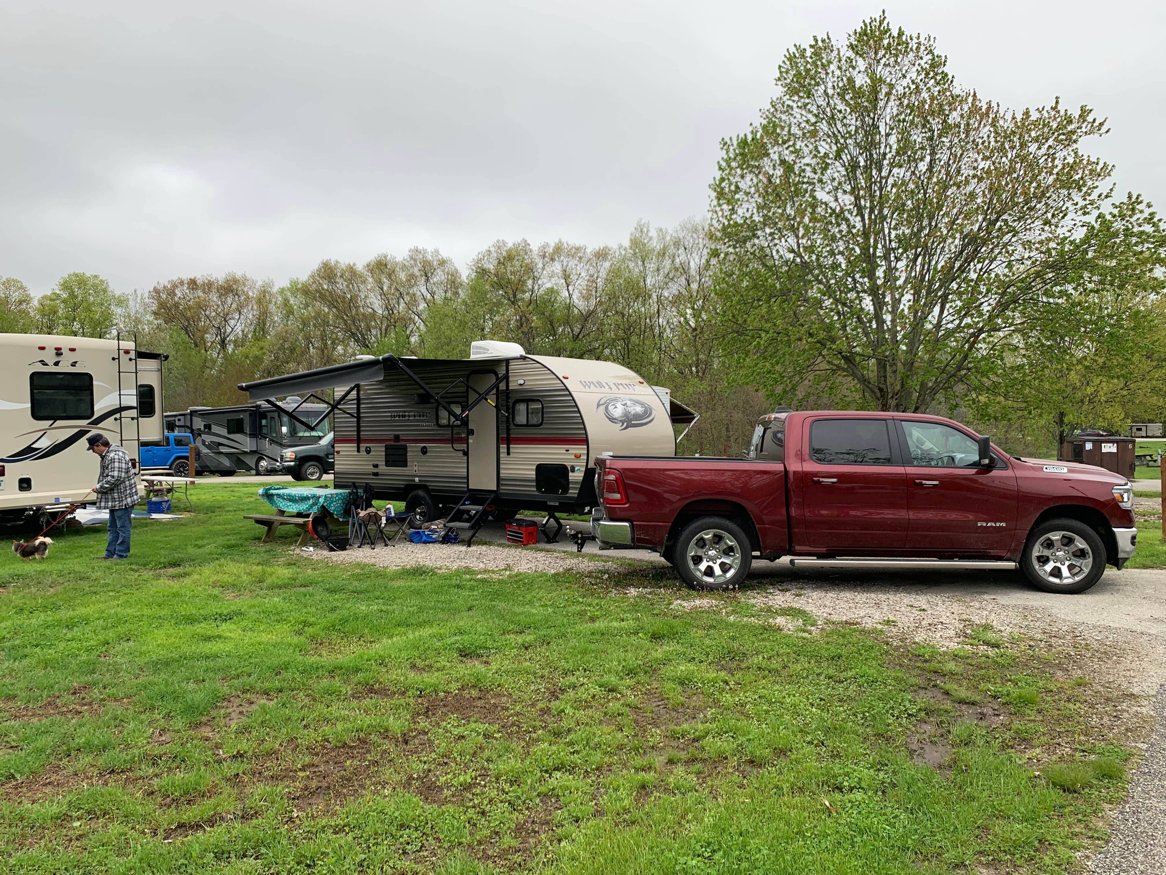 Logan E.'s photo of rv camping at Buffalo Ridge Campground — Brown County State Park near Deputy, IN