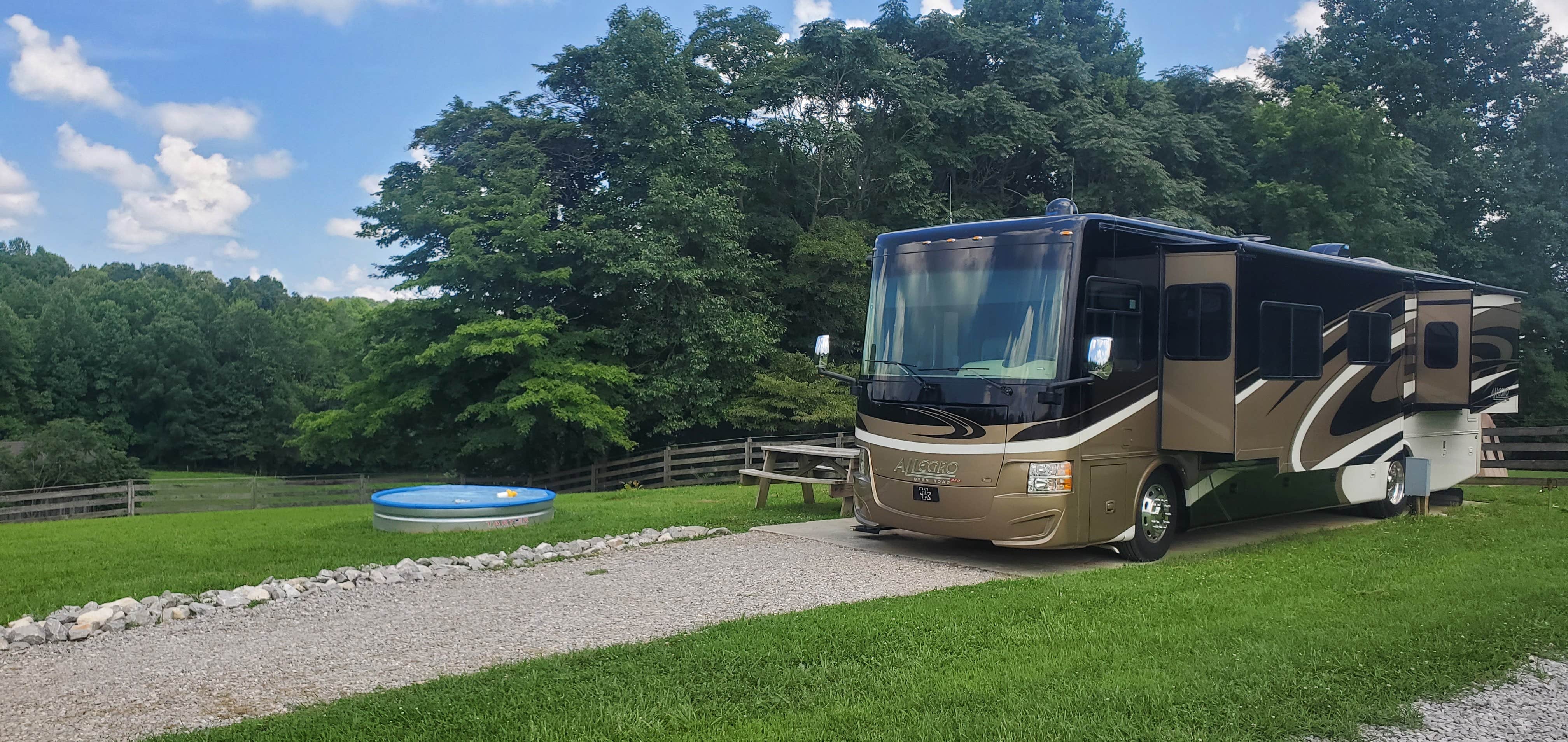 Camper-submitted photo at Hidden Cave Ranch Campground near Burkesville, KY