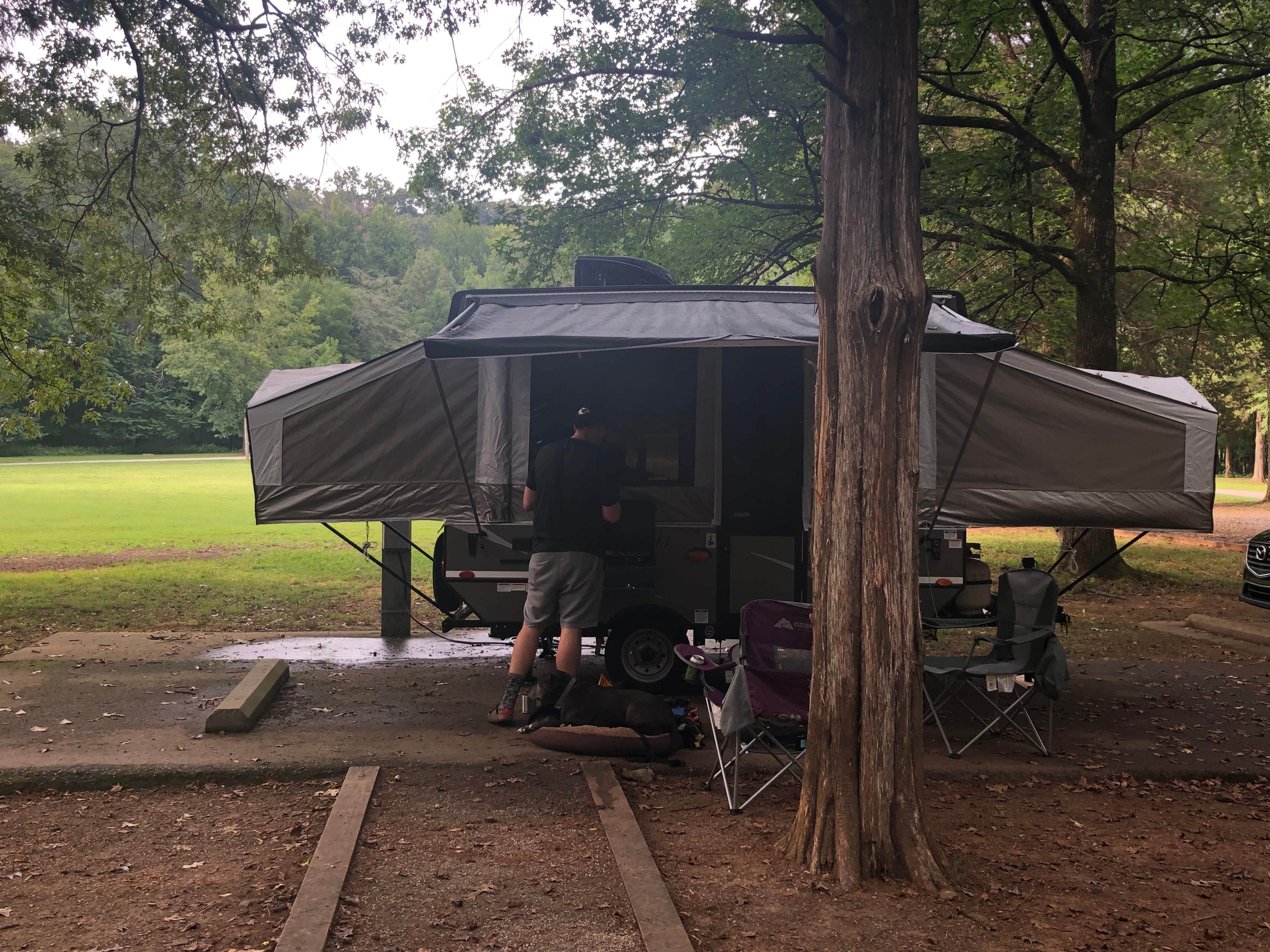 Cate S.'s photo of rv camping at Devil's Den State Park Campground near Natural Dam, AR