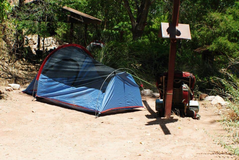 Leah W.'s photo of tent camping at Havasupai Gardens Campground — Grand Canyon National Park near Tuba City, AZ