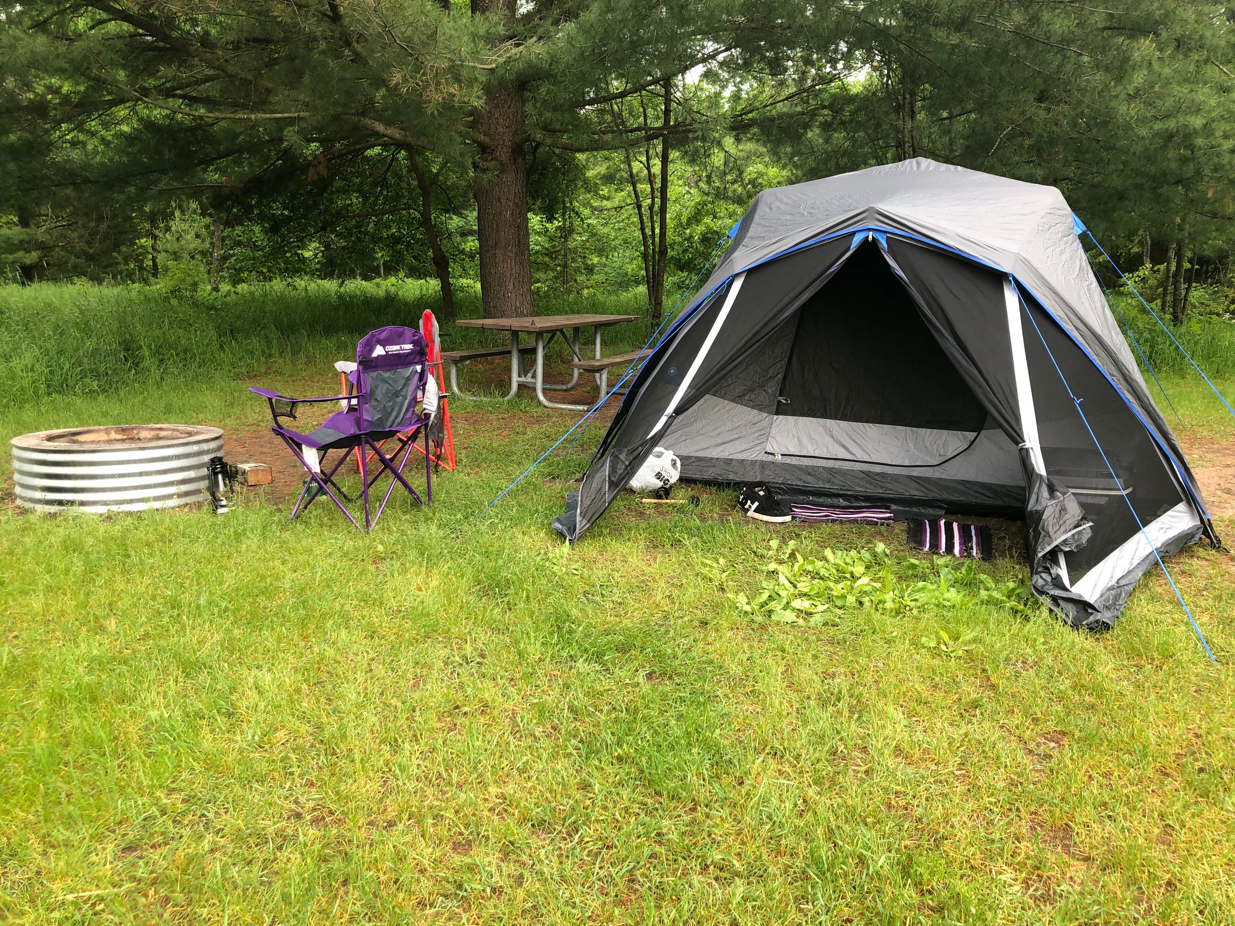 Kitty B.'s photo of tent camping at House Lake State Campground near West Branch, MI