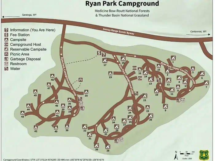 Camping near Silver Lake Campground: Ryan Park, Encampment, Wyoming