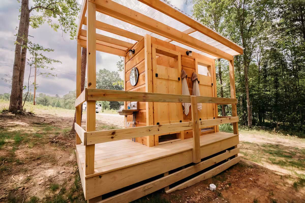 Brendan T.'s photo of a cabin at Black Creek Glamping near Rugby, TN