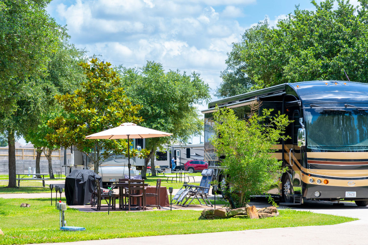 Julie S.'s photo of rv camping at Rayford Crossing RV Resort near Hufsmith, TX
