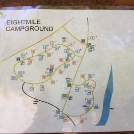 Campground Map from Campground board