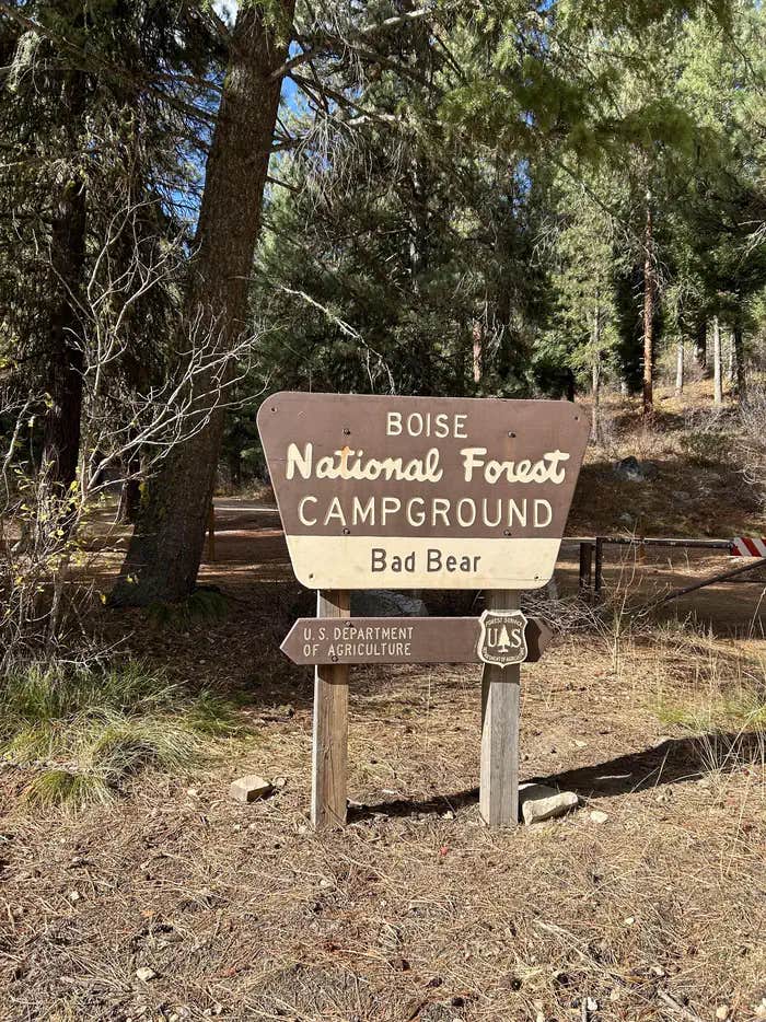 Camper submitted image from Boise National Forest Bad Bear Campground - 1