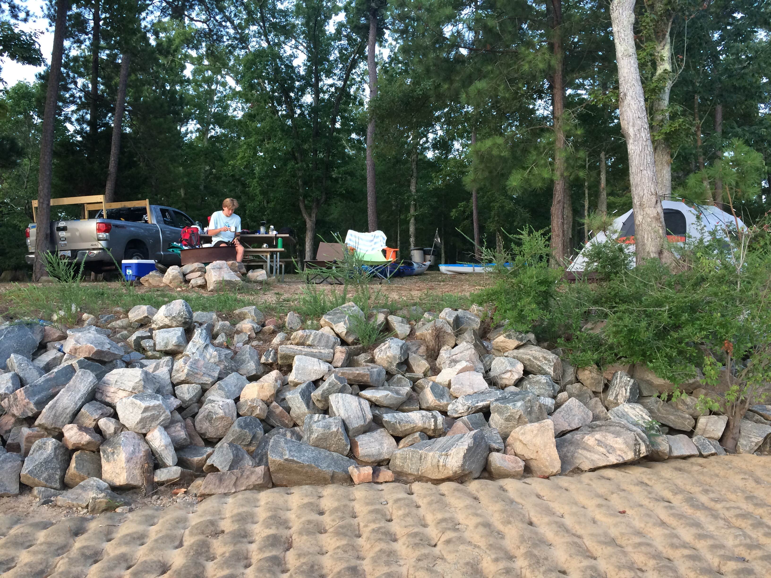 Camper-submitted photo at Hibernia Campground — Kerr Lake State Recreation Area near La Crosse, VA