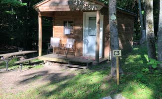Bret J.'s photo of a cabin at Cadillac Woods Campground near Lake Ann, MI