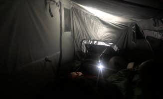 Lori H.'s photo of tent camping at Hollins Wildlife Camping Area near Ashland, AL